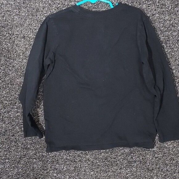 Place Black S 5 Black Video Games Calling Long Sleeve Graphic T-Shirt Tee Shirt - Picture 3 of 4